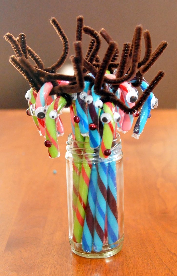 Reindeer Candy Canes